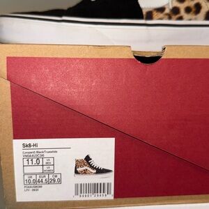 Vans Sk8-Hi Leopard Black/True White – Size 11